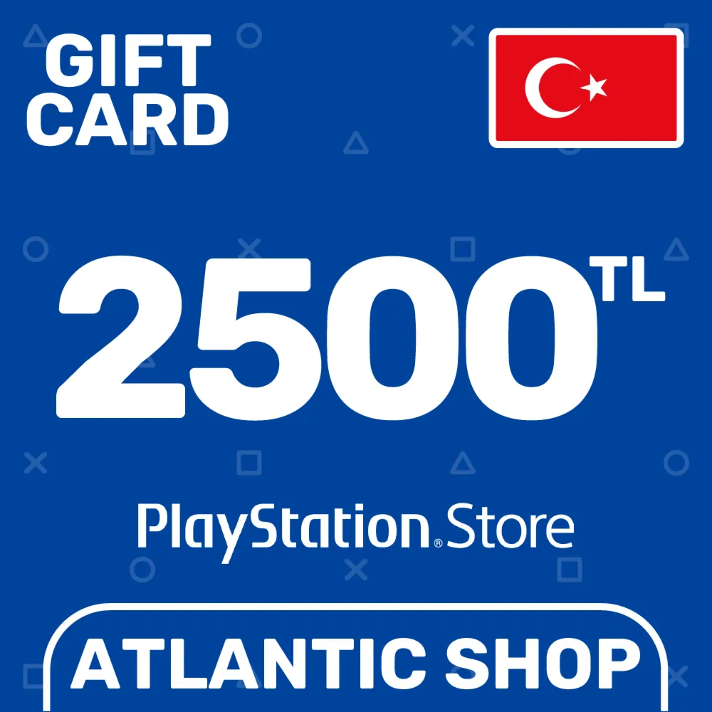 ⭐️Карта Пополнения PSN 2500 TL (TRY) Турция