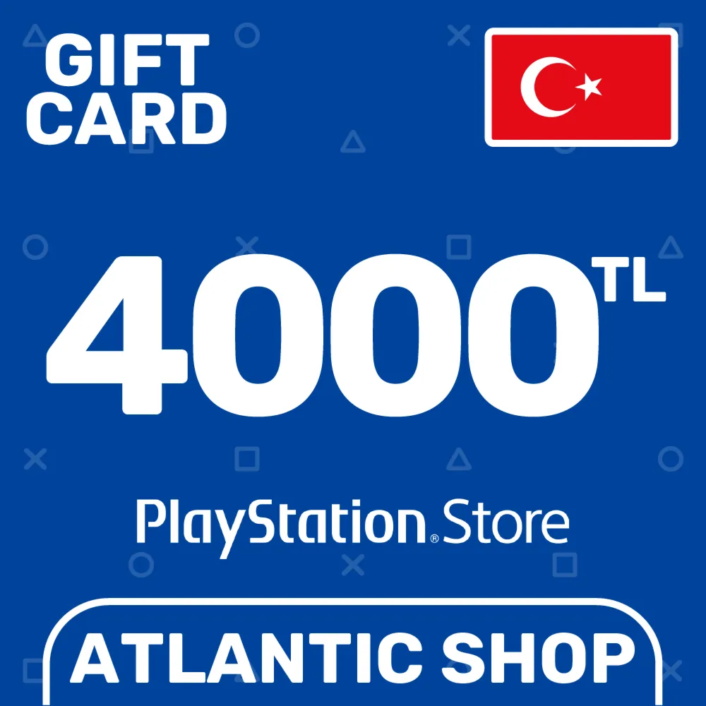 ⭐️Карта Пополнения PSN 4000 TL (TRY) Турция