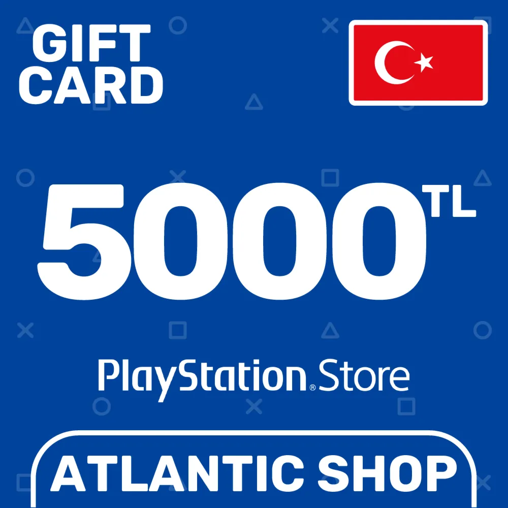 ⭐️Карта Пополнения PSN 5000 TL (TRY) Турция