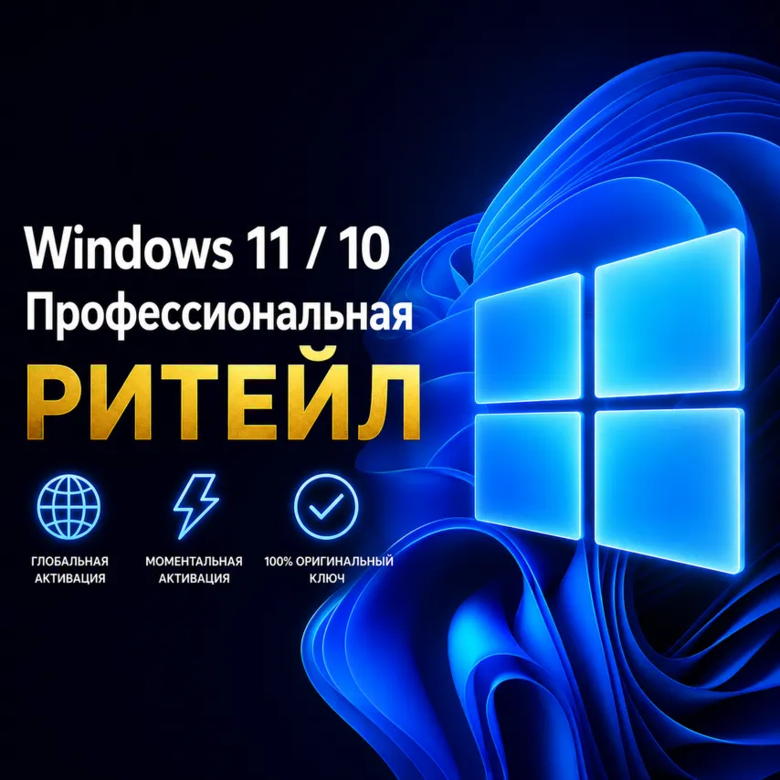 ​🔑 Ключ Windows 11 Pro / 10 Pro | RETAIL | Global | 100% Онлайн Активация