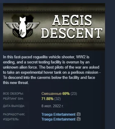Aegis Descent Game АВТОДОСТАВКА STEAM GLOBAL МГНОВЕННО ЛИЦЕНЗИЯ