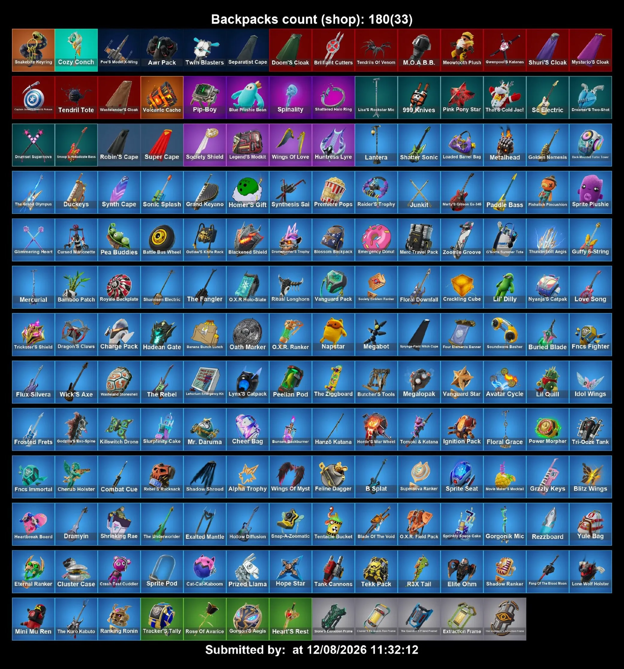 Мгновенный доступ • FN (все платформы) • 97 skins • 600 VB • Полный доступ