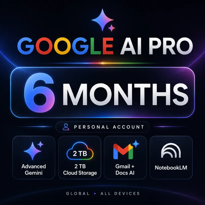Google AI Pro 6/12 месяцев | Личный аккаунт | Gemini Advanced | 5 ТБ - irongamers.ru