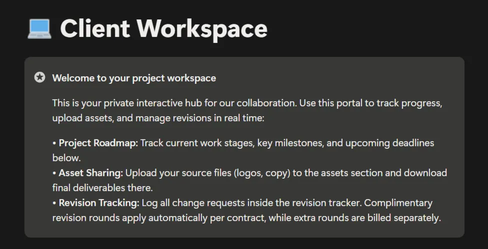 [АНГЛИЙСКАЯ ВЕРСИЯ] Nexus Workspaces: Premium Freelancer Business OS & Client Portal