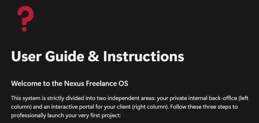 [АНГЛИЙСКАЯ ВЕРСИЯ] Nexus Workspaces: Premium Freelancer Business OS & Client Portal