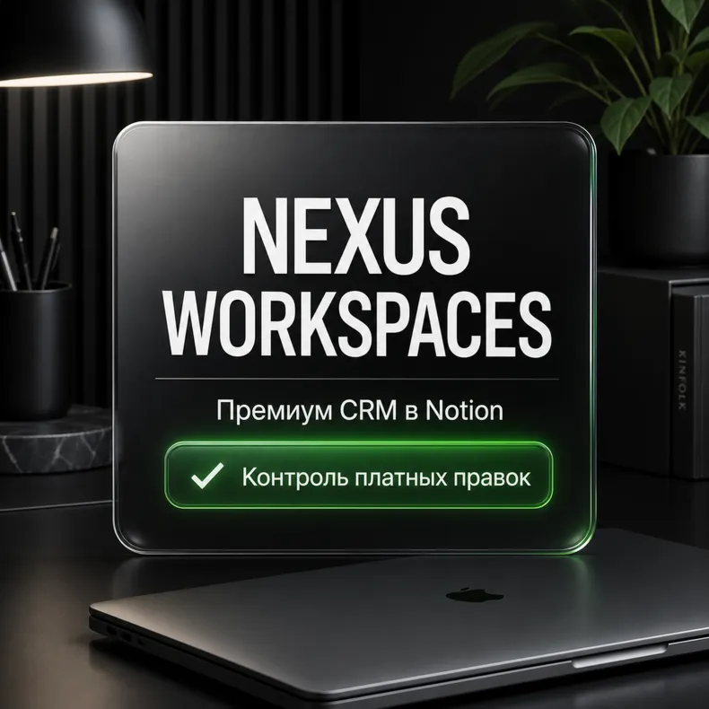 Nexus Workspaces: Премиум CRM + Интерактивный портал для работы с клиентами в Notion