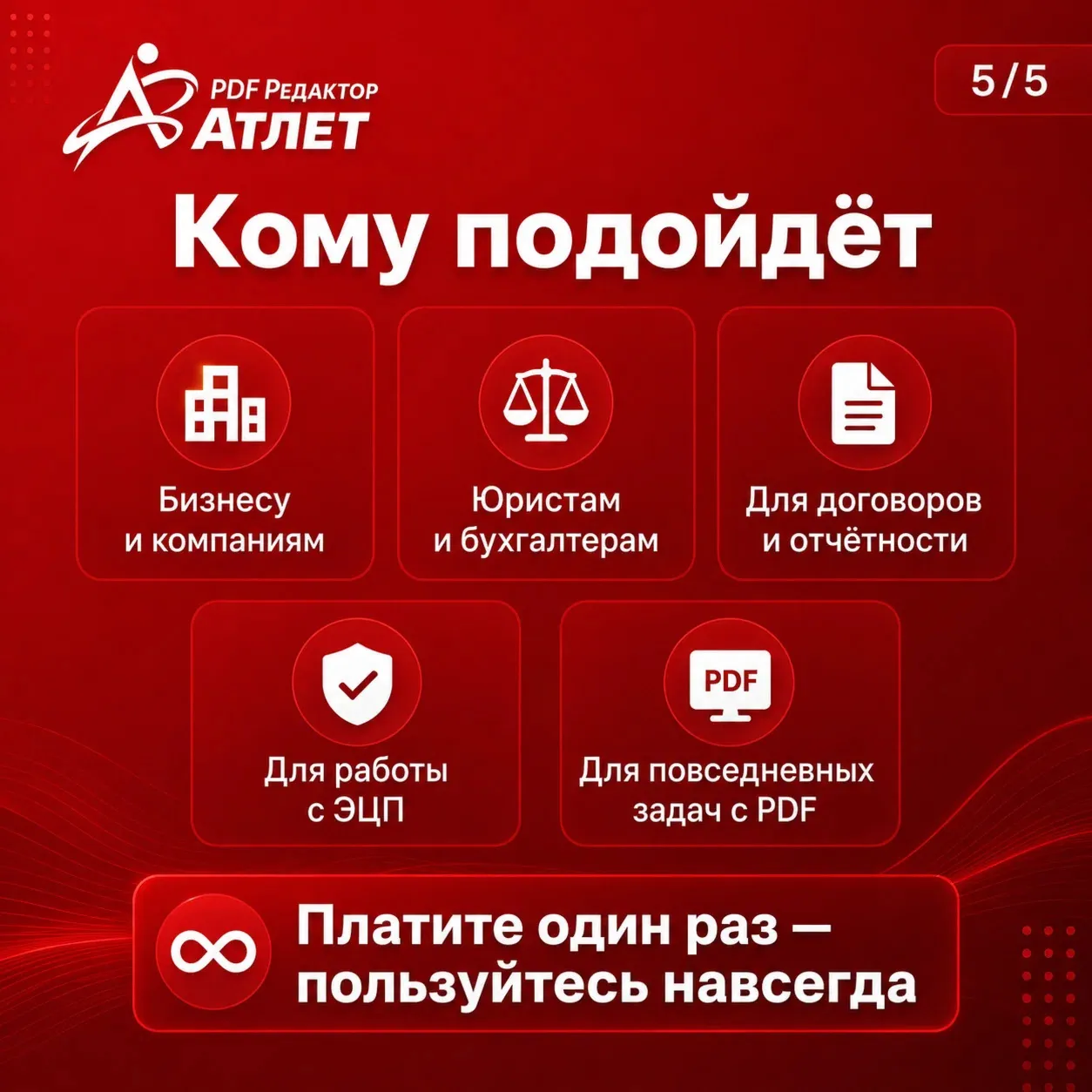 Атлет PDF 2.1.5 PRO — PDF редактор без подписки, OCR, ЭЦП по ГОСТ