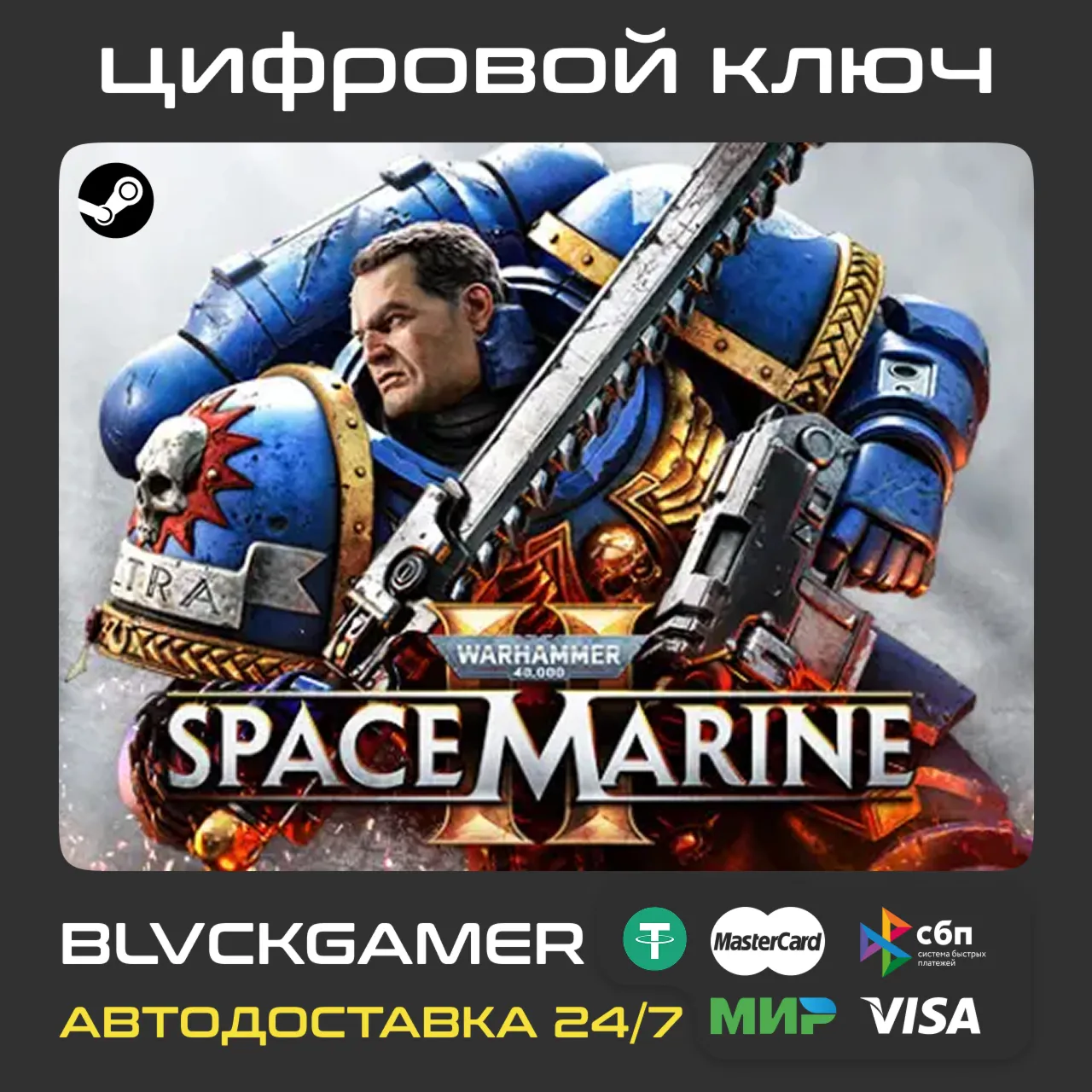 WARHAMMER 40,000: SPACE MARINE 2 STEAM (Global+РФ) - Ключ - irongamers.ru