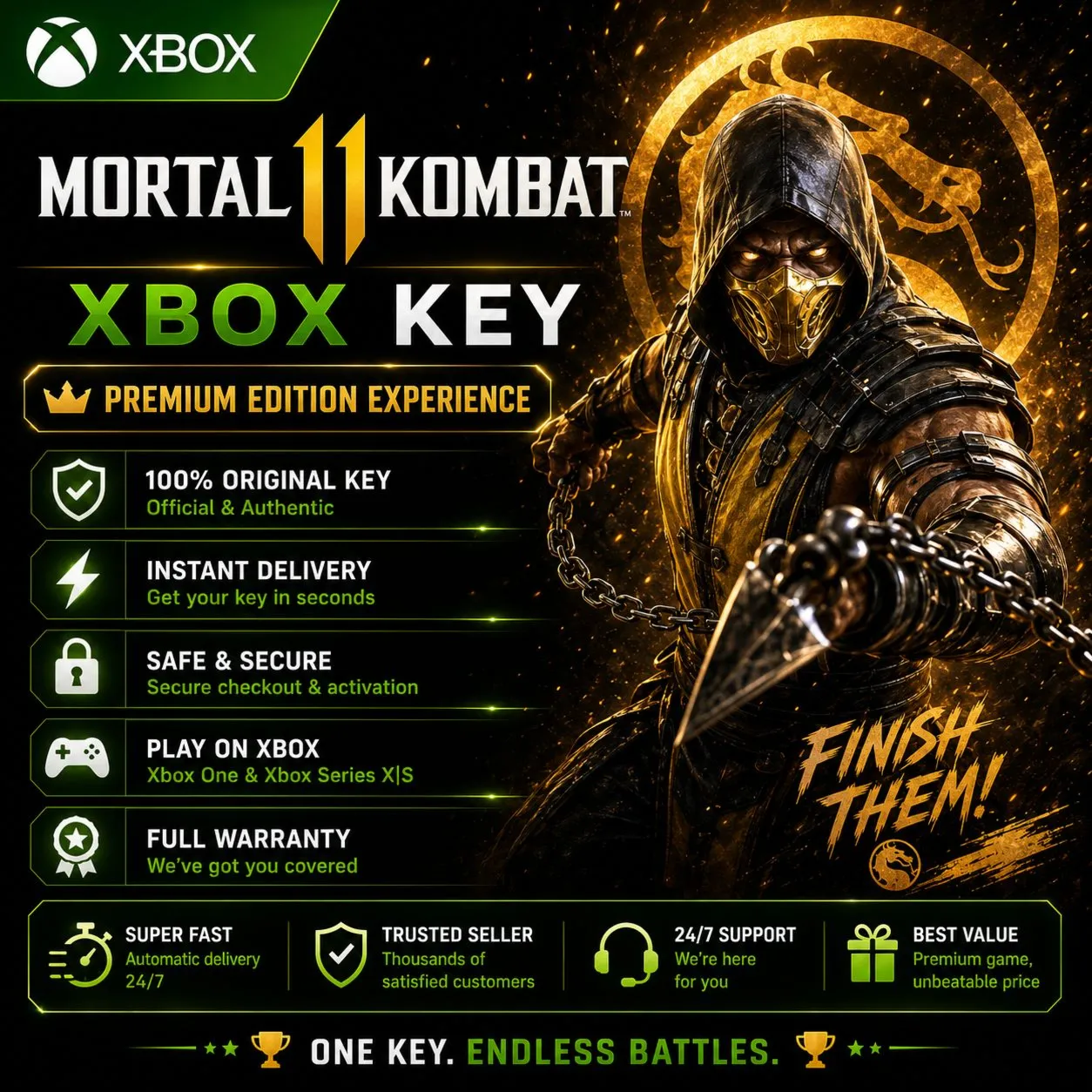 Mortal Kombat 11 Xbox Key | Быстрая доставка ⚡ 