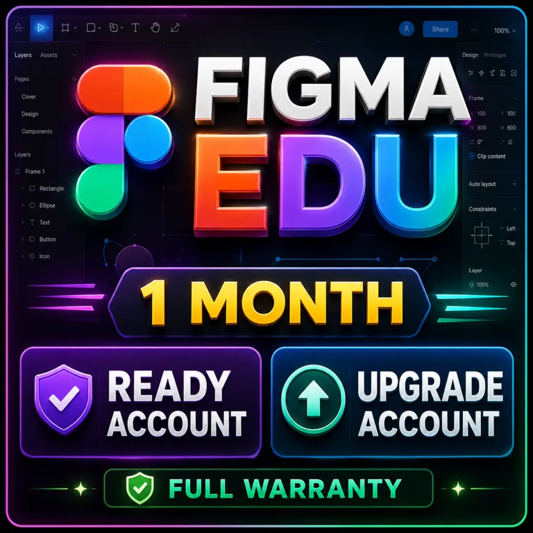 Figma Edu | 1 Месяц | Готовый Аккаунт / Активация на Ваш Аккаунт | Гарантия