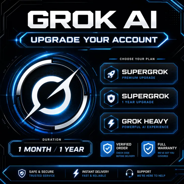 Grok AI | SuperGrok / Grok Heavy | 1 Месяц / 1 Год | Активация на Вашем Аккаунте | Га