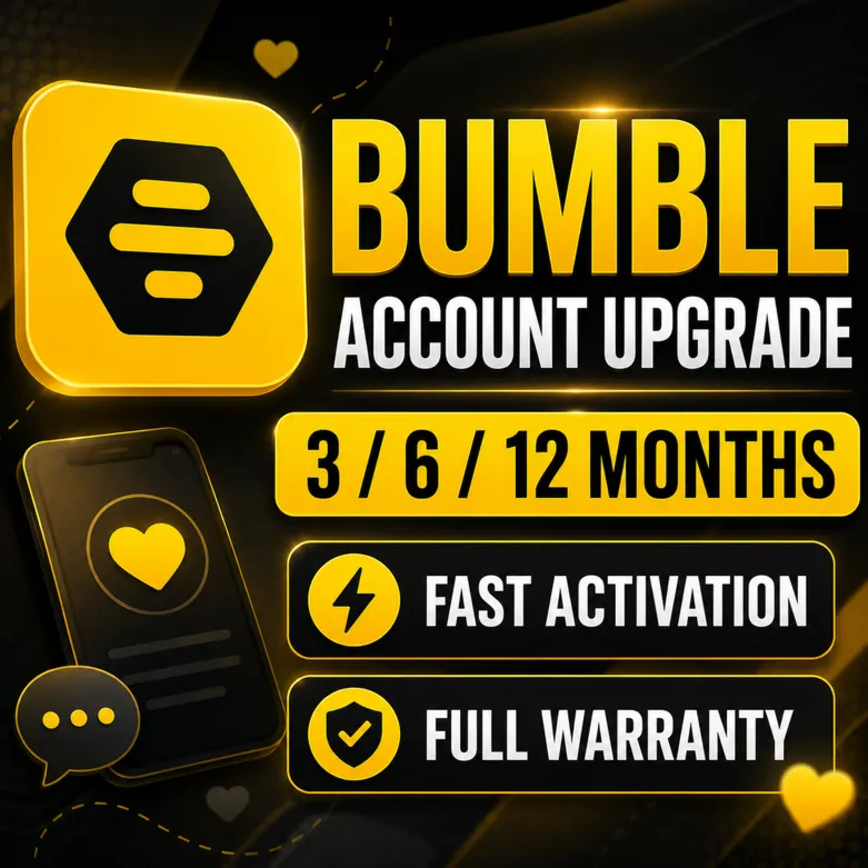 Bumble | 3 / 6 / 12 Months | Upgrade Your Account | Fast Activation | Warranty
