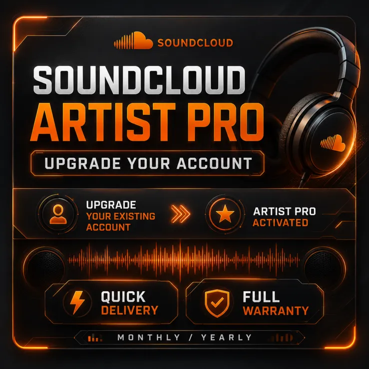 SoundCloud Artist Pro | 1 / 12 Months | Account Upgrade | Fast Activation | Warranty