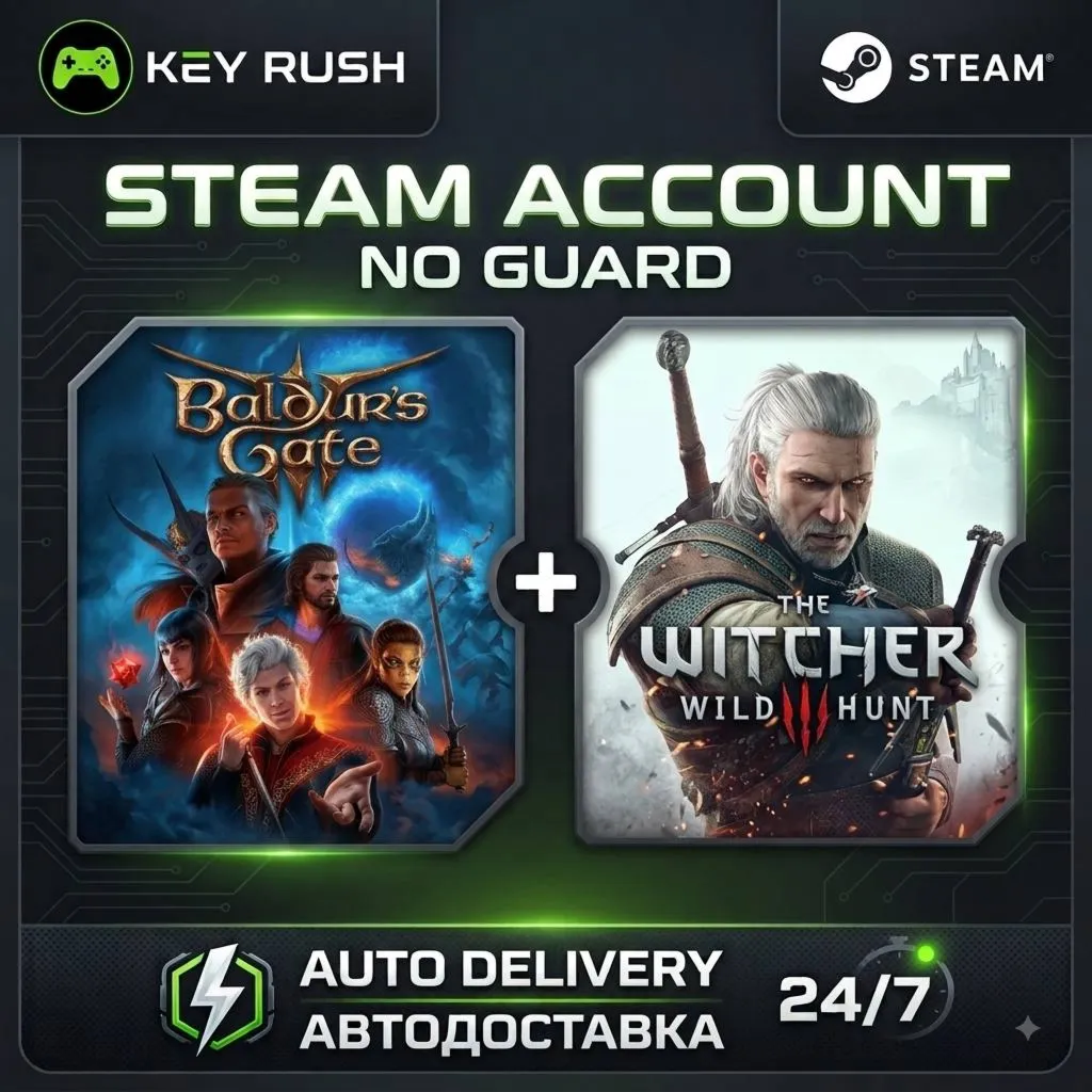 BALDUR&acute;S GATE 3 Deluxe Edition [ВСЕ DLC] + Witcher 3: Wild Hunt | БЕЗ GUARD - irongamers.ru