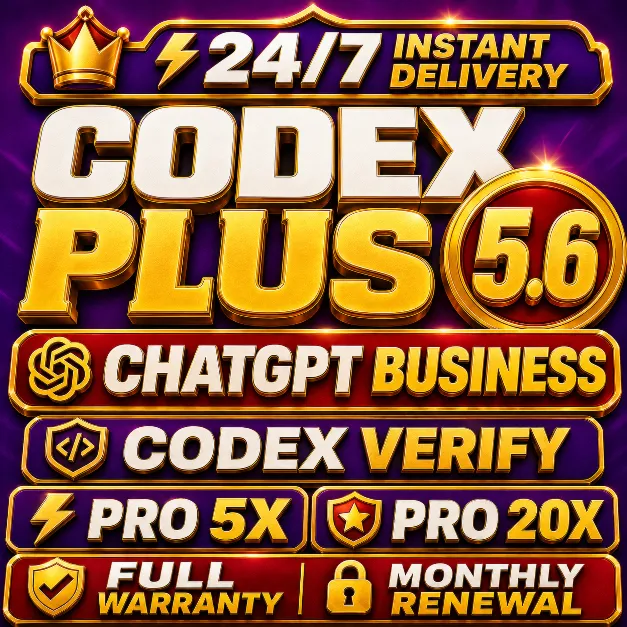 [24/7] ChatGPT 5.6 PLUS + CODEX VERIFY | GO | PRO 5X / 20X | BUSINESS | FULL WARRANTY - irongamers.ru