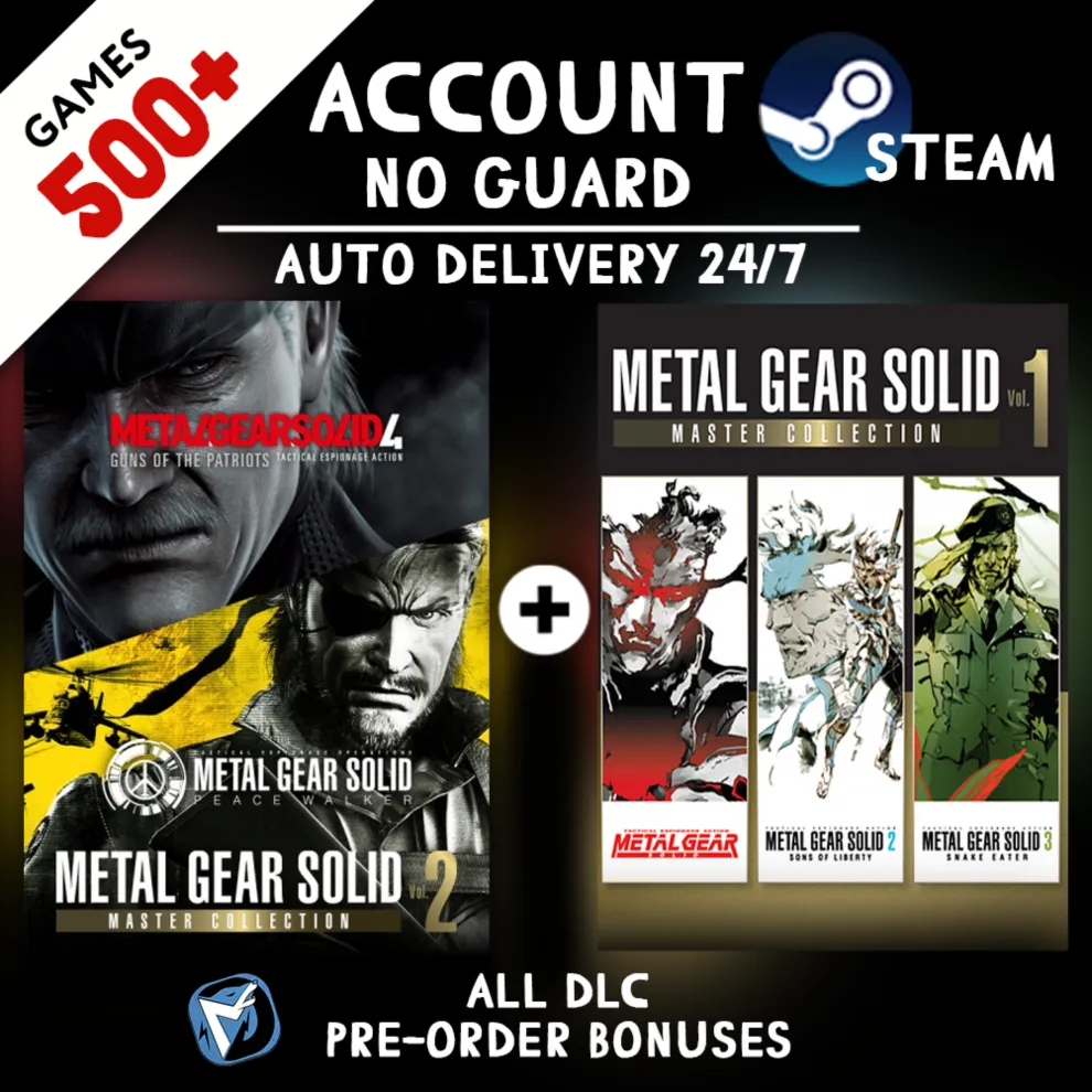 METAL GEAR SOLID: MASTER COLLECTION Vol.2 + Vol.1 + 500 ИГР STEAM АККАУНТ