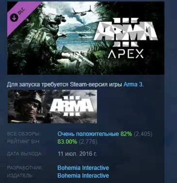 Arma 3 Apex АВТОДОСТАВКА DLC STEAM РОССИЯ - irongamers.ru