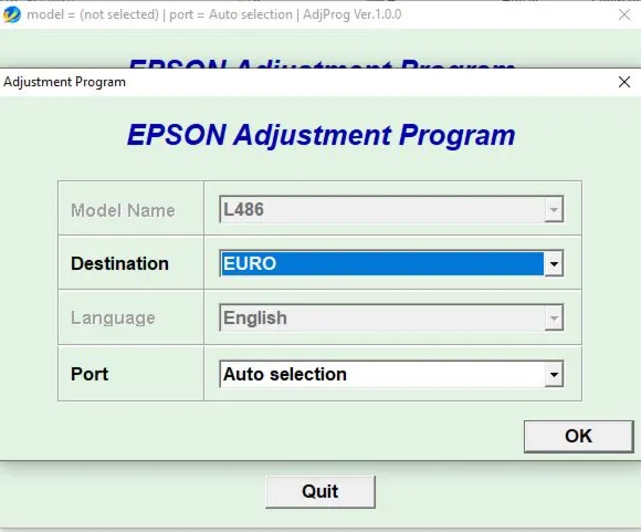 Сброс Epson L382 L386 L486 Adjustment Program - irongamers.ru