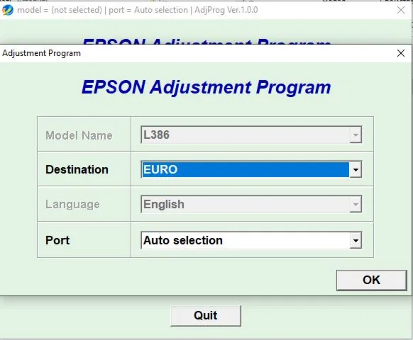 Сброс Epson L382 L386 L486 Adjustment Program - irongamers.ru