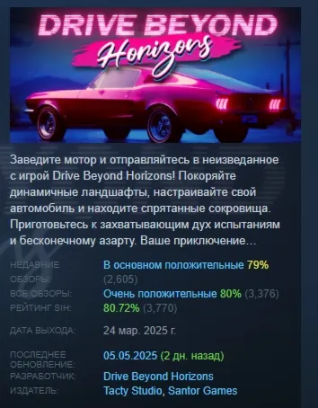 Drive Beyond Horizons АВТОДОСТАВКА STEAM РОССИЯ - irongamers.ru