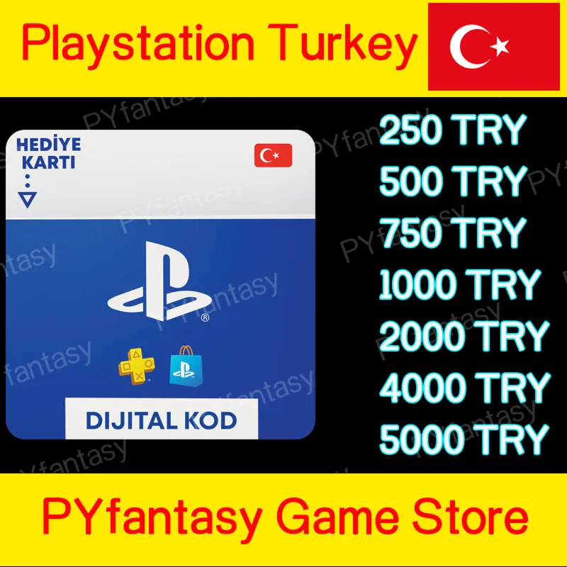 Playstation Network PSN🔵 250-500-750-1000 TRY (Turkey)