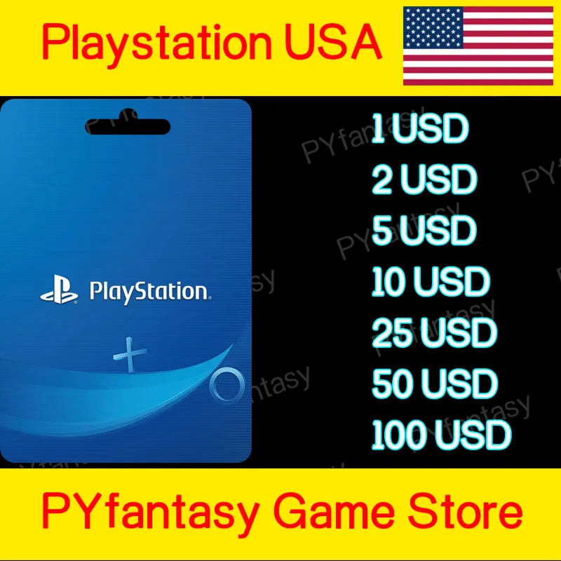 🔑 PlayStation PSN USD 1-2-3-4-5 US⚡ ️  Gift Cards🎁 