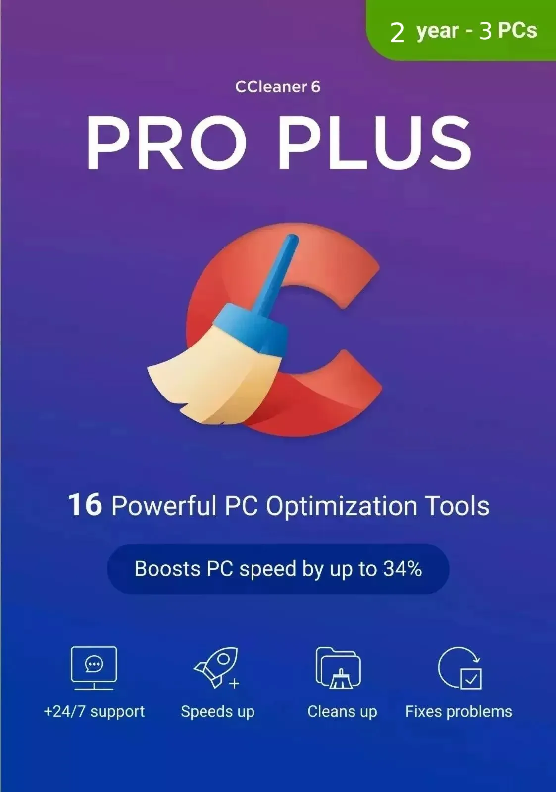 Ccleaner professional plus Key  2 year - 1 Devices