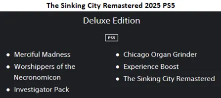 The Sinking City Remastered 2025 PS5 П3 Аренда от 15 дней