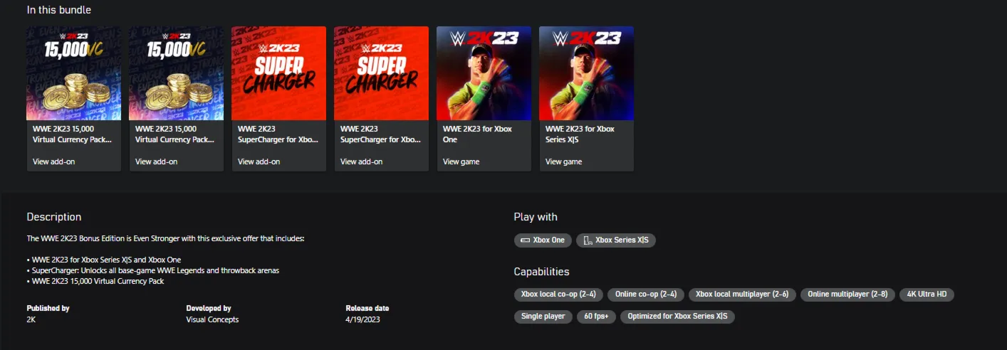 WWE 2K23 BONUS DIGITAL XBOX КЛЮЧ + АКТИВАЦИЯ