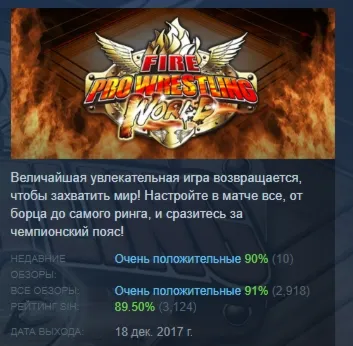 Fire Pro Wrestling World 💎 АВТОДОСТАВКА STEAM GLOBAL МГНОВЕННО ЛИЦЕНЗИЯ