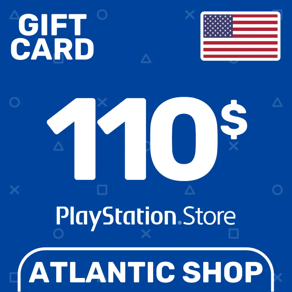 ⭐️Карта Пополнения PSN 110$ (USD) США