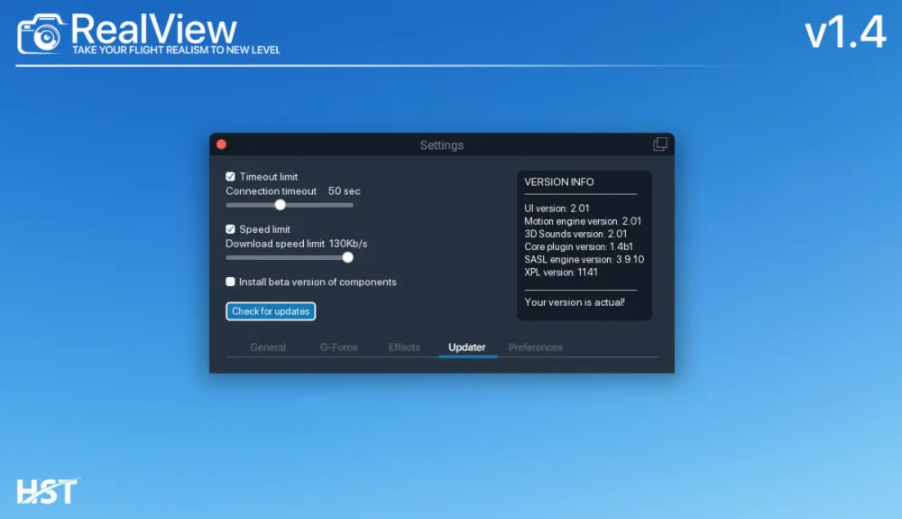 RealView Next by HST Simulations для X-Plane 11/12