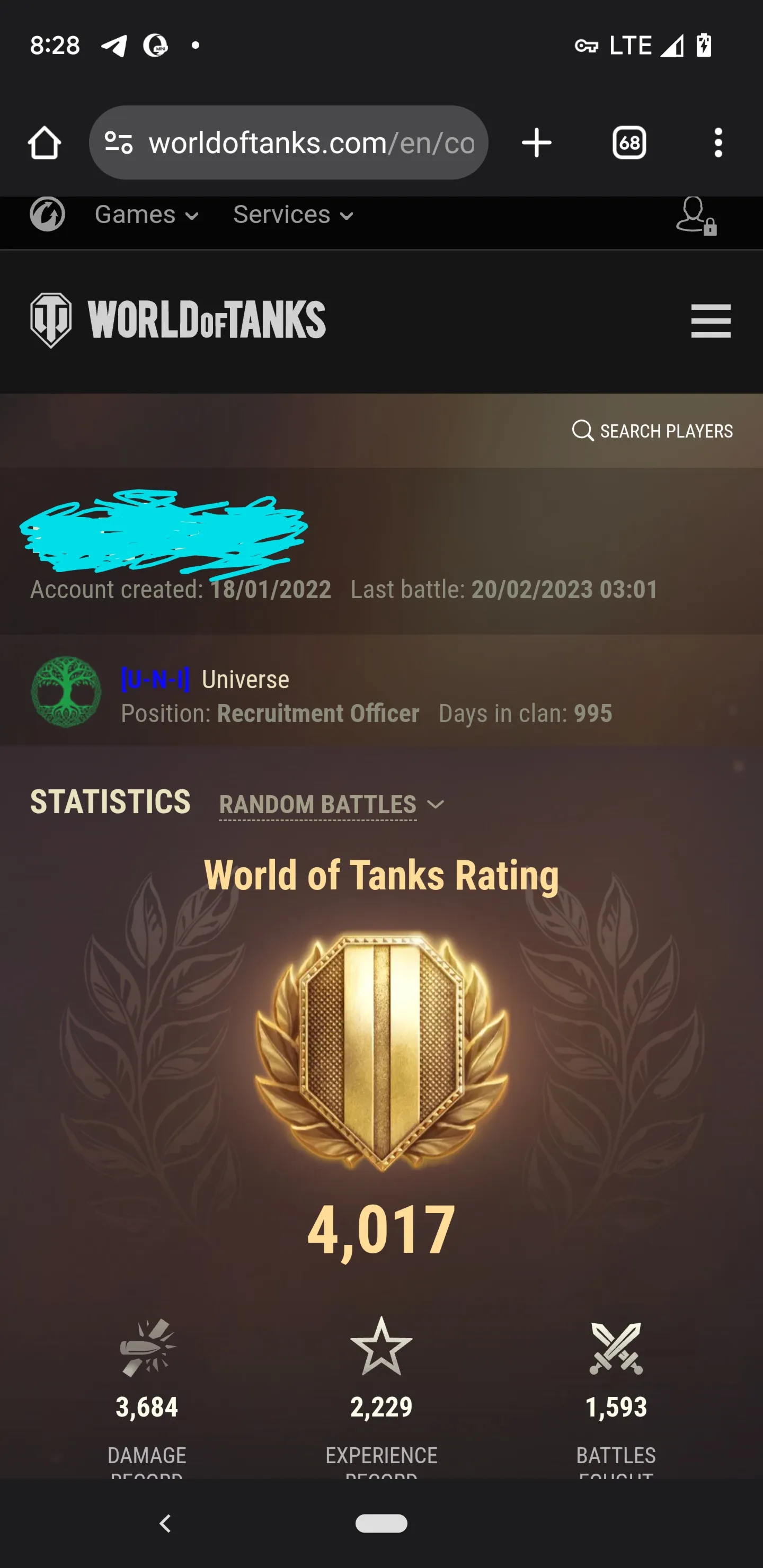 продаю акаунт WOT  на разных серверах