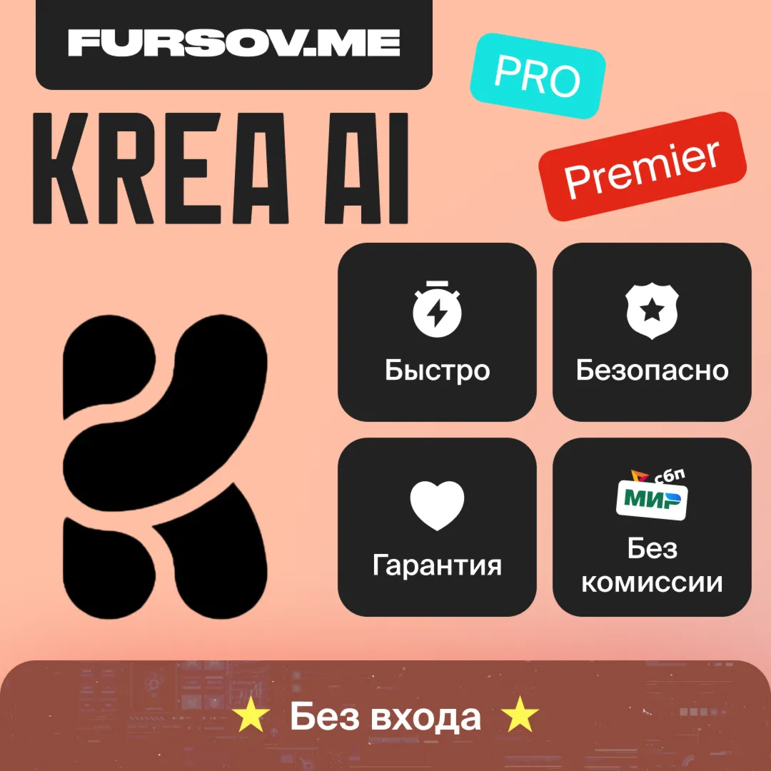 KREA AI | ПОДПИСКИ BASIC | PRO | MAX | НА ВАШ АККАУНТ - irongamers.ru