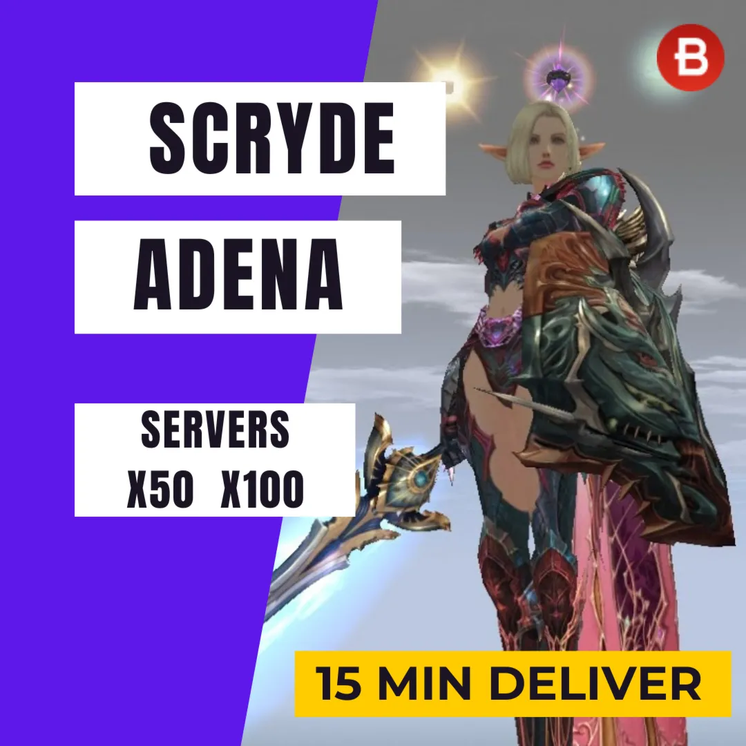Scryde x50 x100 Адена Scryde, Купить адену +5% - irongamers.ru