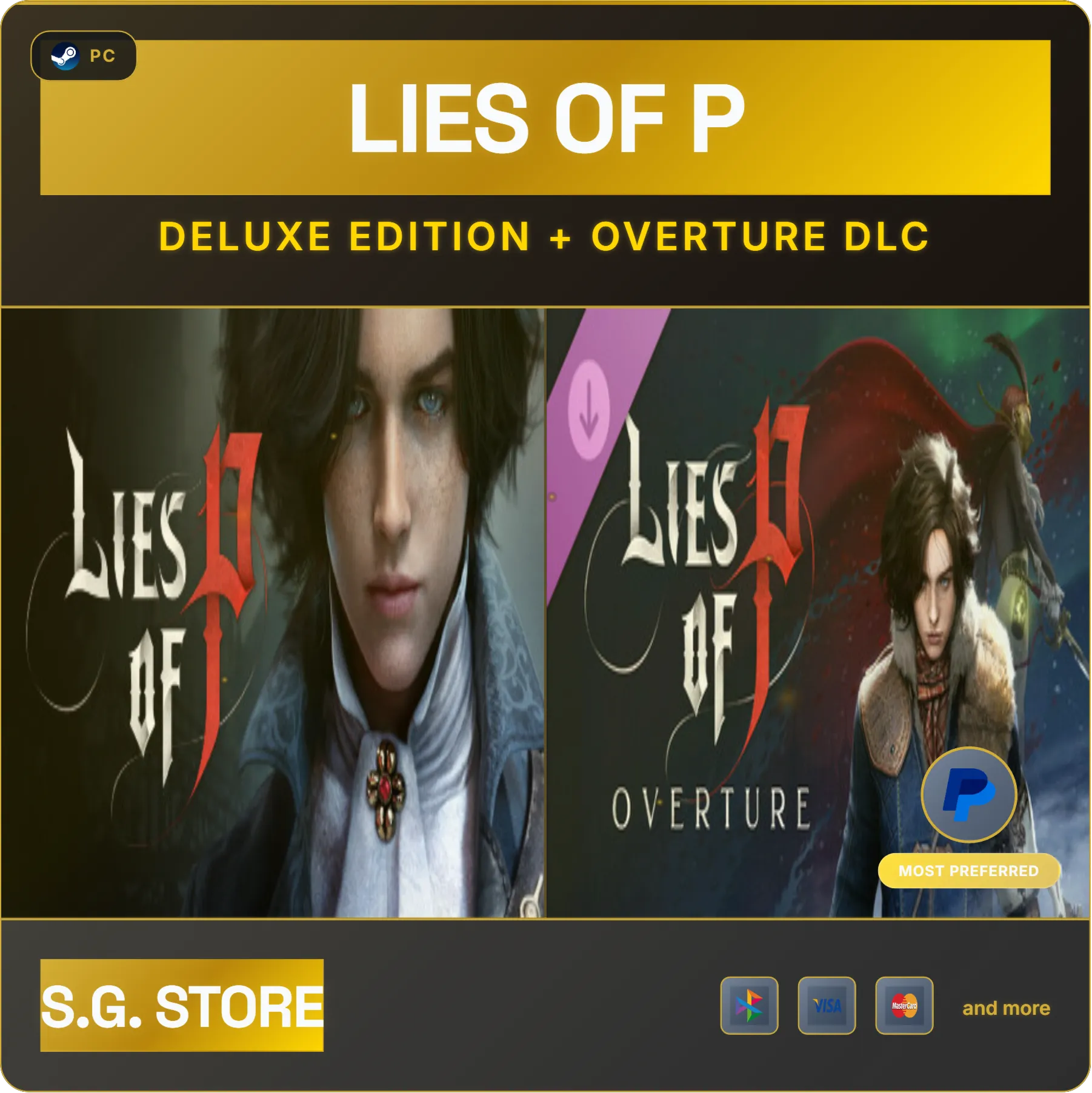 Lies of P - Deluxe Edition + Overture DLC Steam Offline Instant Delivery - irongamers.ru