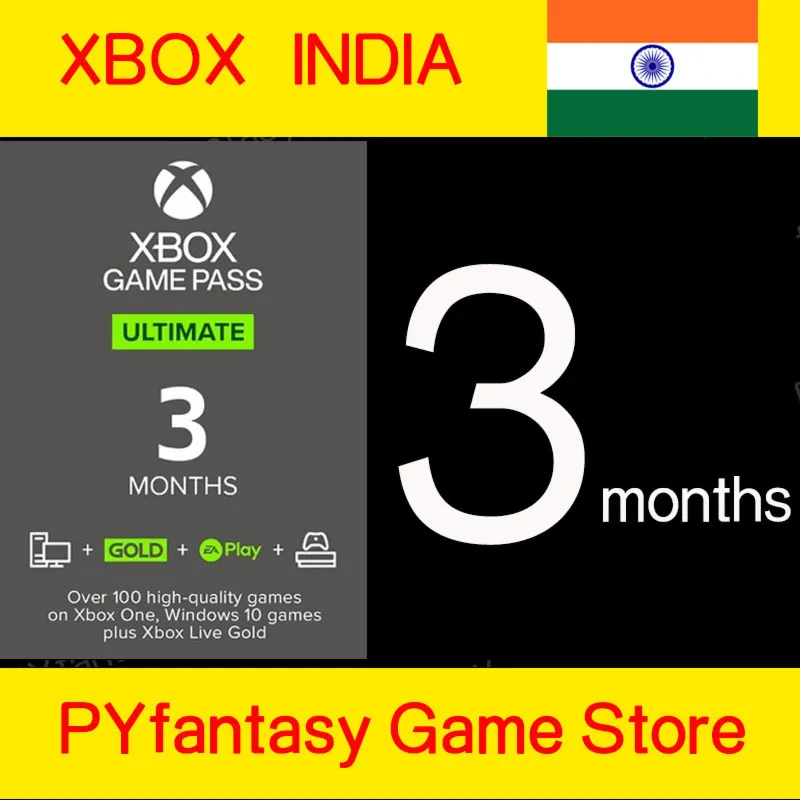🔑 Xbox Game Pass Ultimate - 3 Months (India)⚡ ️⚡ ️⚡ ️