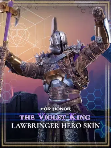 PC For Honor Облик Юстициария Лиловый Король - irongamers.ru