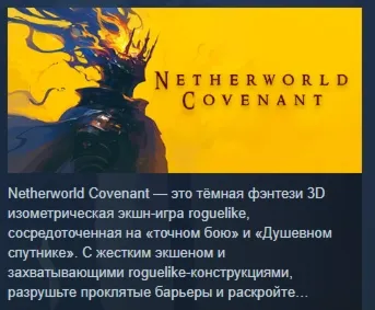 Netherworld Covenant АВТОДОСТАВКА STEAM GLOBAL МГНОВЕННО ЛИЦЕНЗИЯ