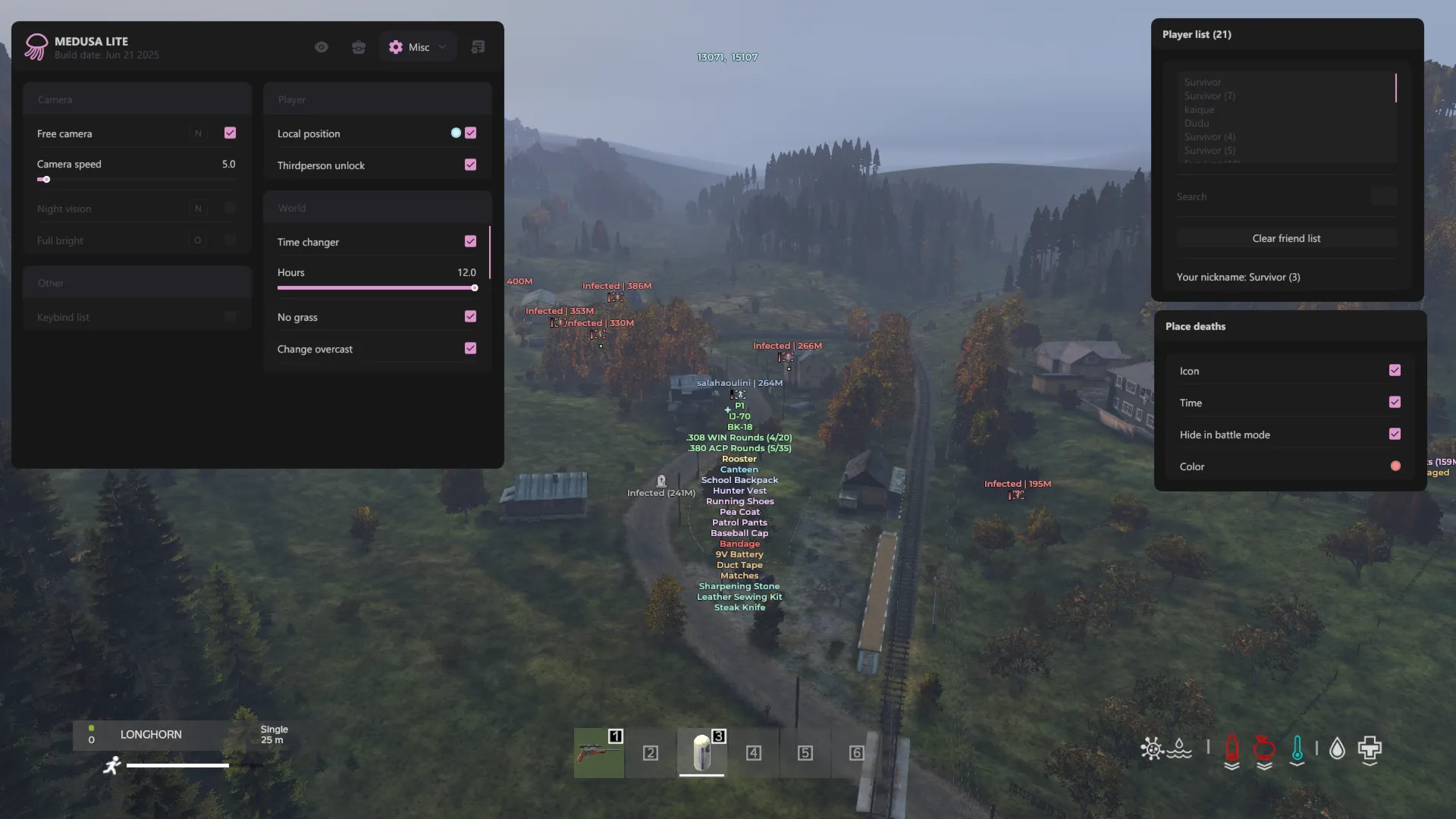 Купить чит Medusa Lite для игры DayZ с Wallhack, ESP - irongamers.ru