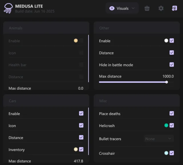 Купить чит Medusa Lite для игры DayZ с Wallhack, ESP - irongamers.ru