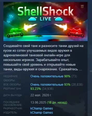 ShellShock Live АВТОДОСТАВКА STEAM РОССИЯ - irongamers.ru