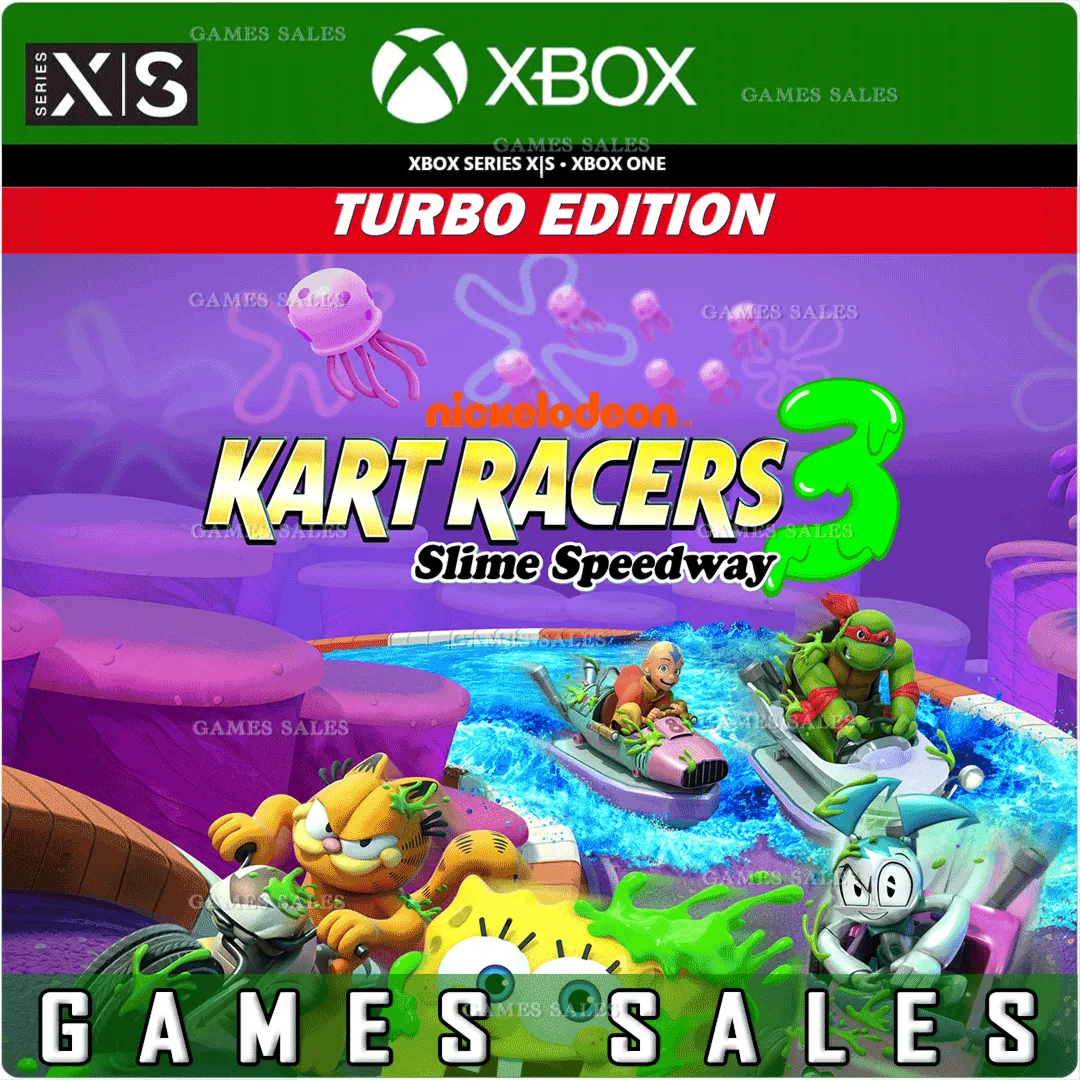 ✅ NICKELODEON KART RACERS 3: SLIME SPEEDWAY TURBO 🔑 XBOX