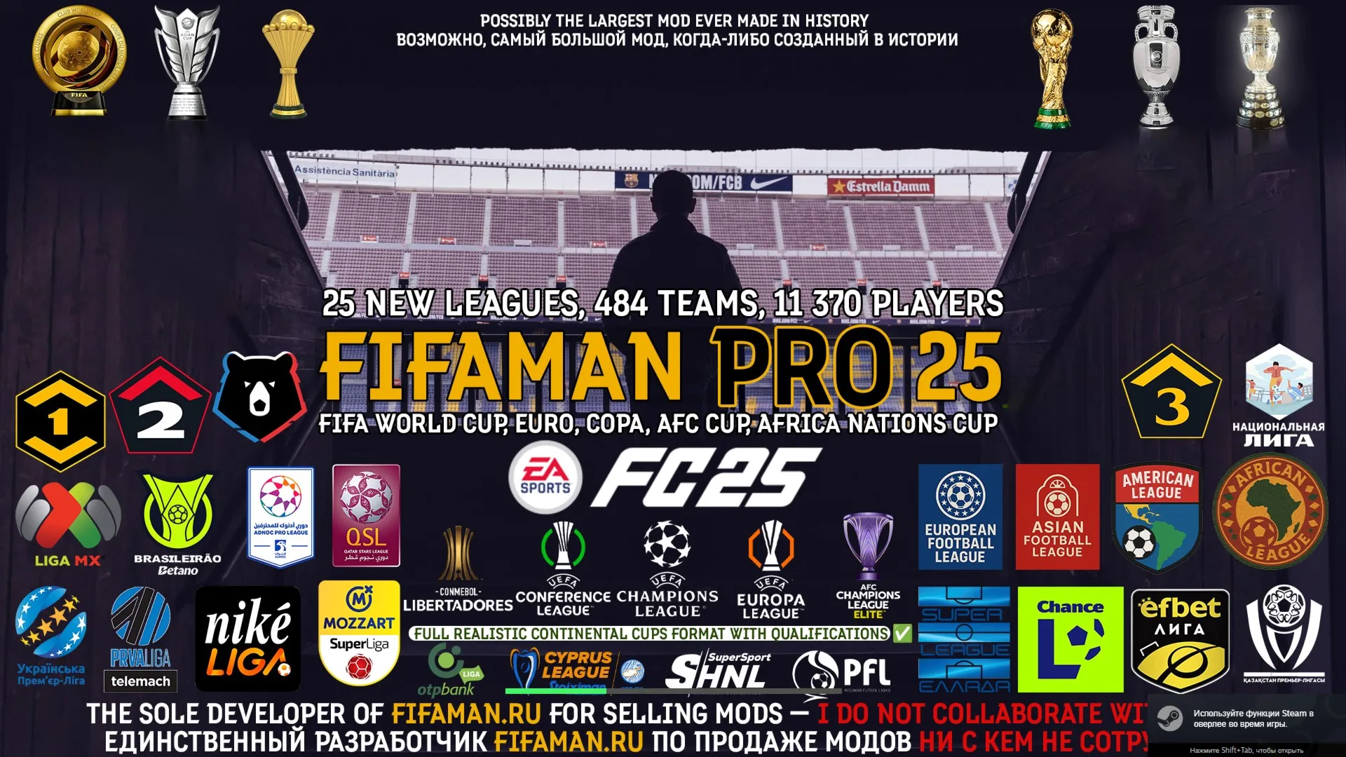 FIFAMAN [PRO] 25 v1.1 TU21 EA FC 25 РПЛ