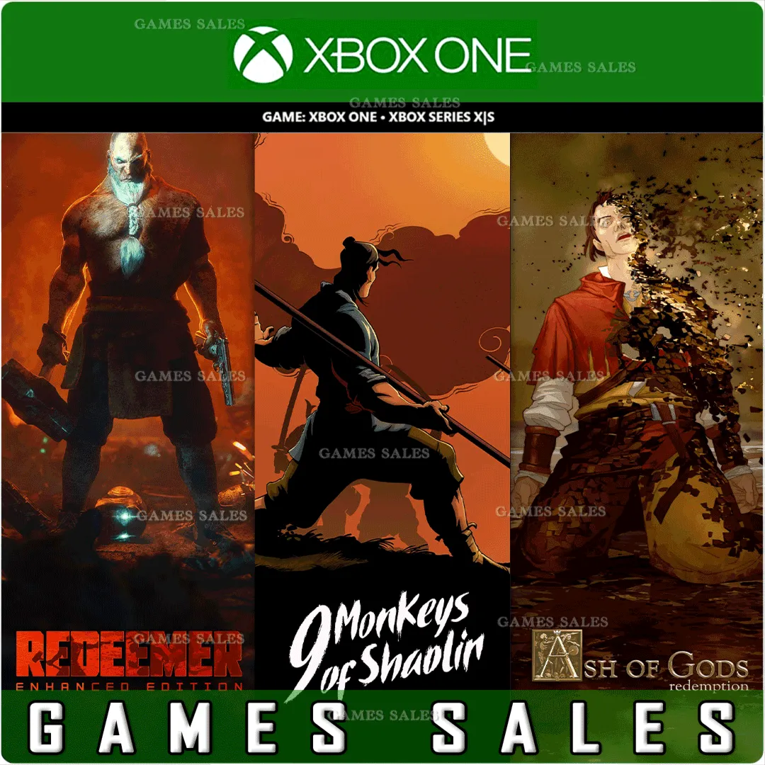 ✅ ❤ ️9 MONKEYS OF SHAOLIN + ASH OF GODS + REDEEMER✅ XBOX🔑 