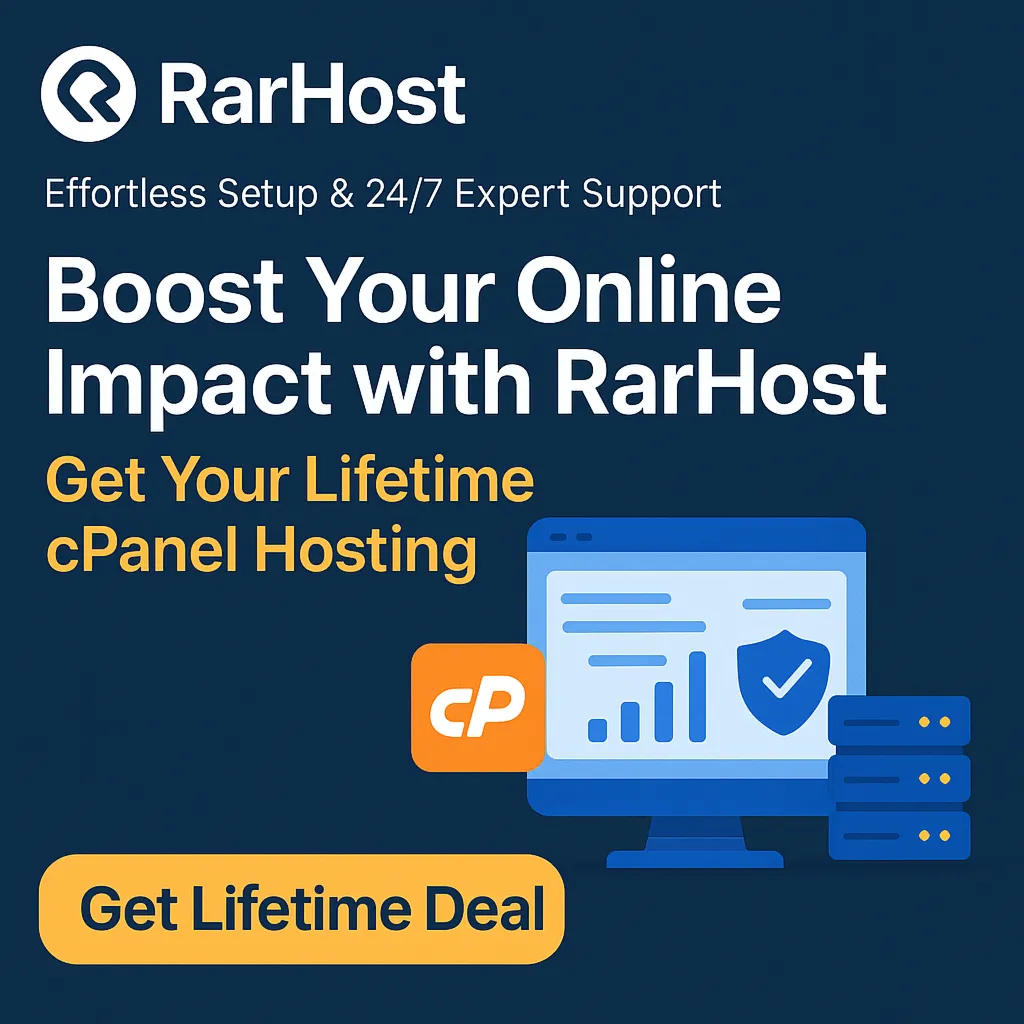 RARHost Starter - пожизненный хостинг на cPanel 10GB NV