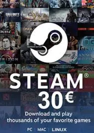 Steam Wallet Gift Card €30 - карта для региона EU