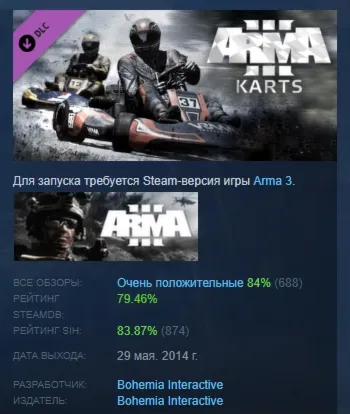Arma 3 Karts АВТОДОСТАВКА DLC STEAM РОССИЯ - irongamers.ru