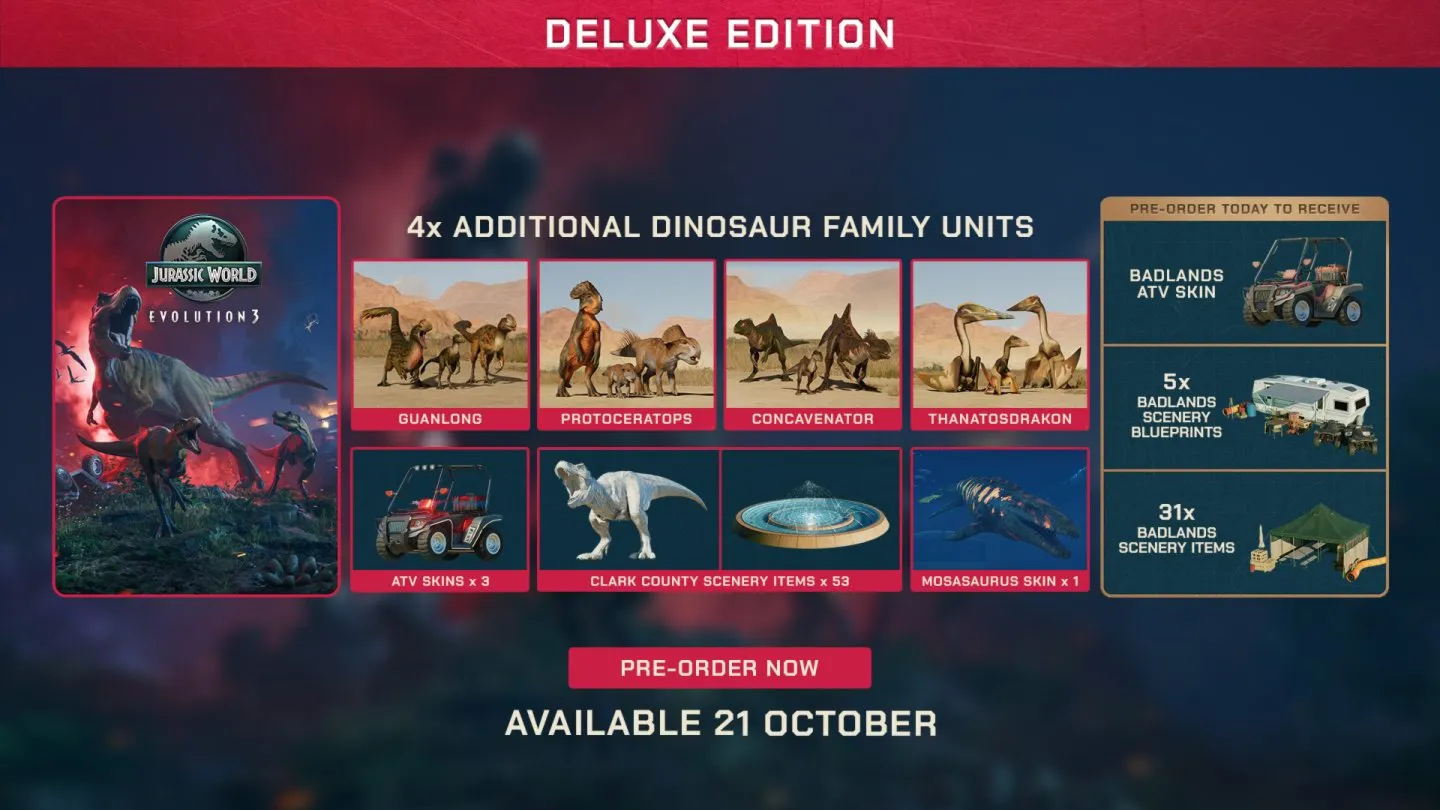 Jurassic World Evolution 3 Deluxe + ВСЕ DLC (RUS) | LOGIN:PASS