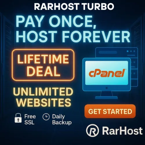 RARHost – Пожизненный хостинг cPanel | Безлимитный NVMe